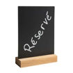 Picture of A5 CHALK SLATE ON WOODEN BASE